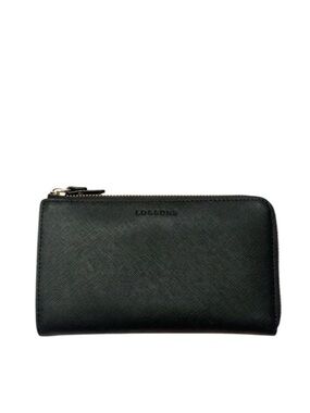 NEW Lo & Sons Magnolia Black Saffiano Leather Wallet